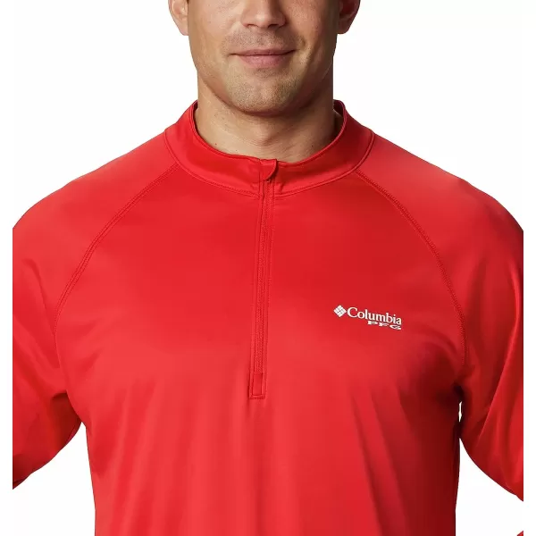 imageColumbia Mens Terminal Tackle 14 ZipRed SparkWhite Logo