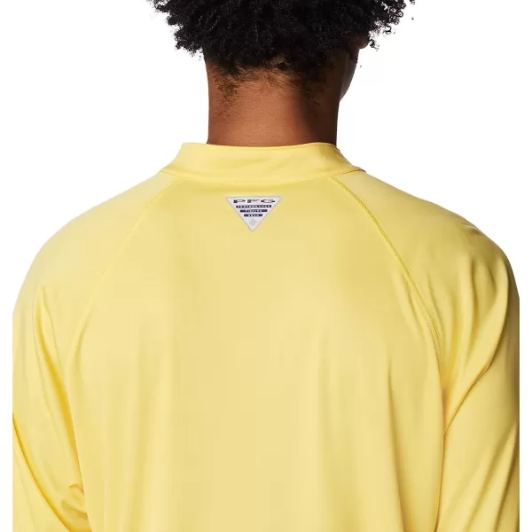 imageColumbia Mens Terminal Tackle 14 ZipSun GlowElectric Turquoise Logo