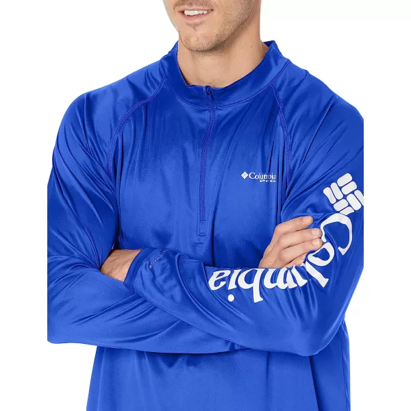 imageColumbia Mens Terminal Tackle 14 ZipTanzaniteWhite Logo
