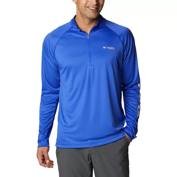 imageColumbia Mens Terminal Tackle 14 ZipTanzaniteWhite Logo