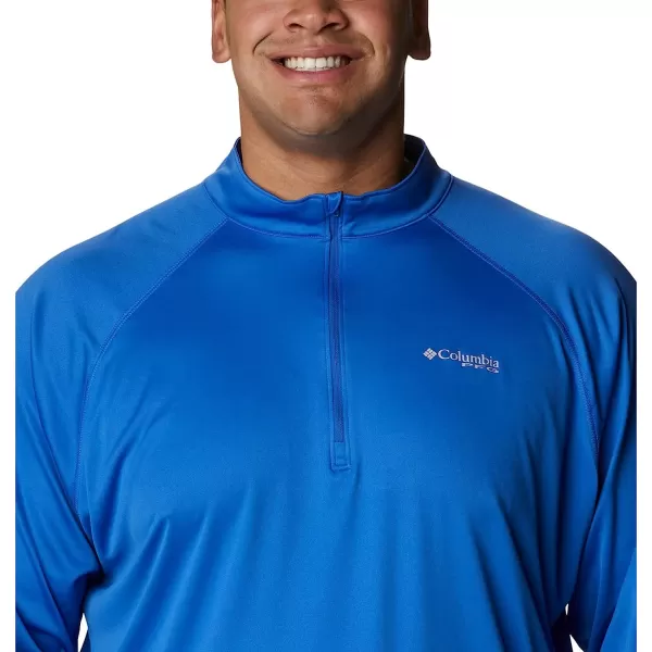 imageColumbia Mens Terminal Tackle 14 ZipVivid BlueCool Grey Logo