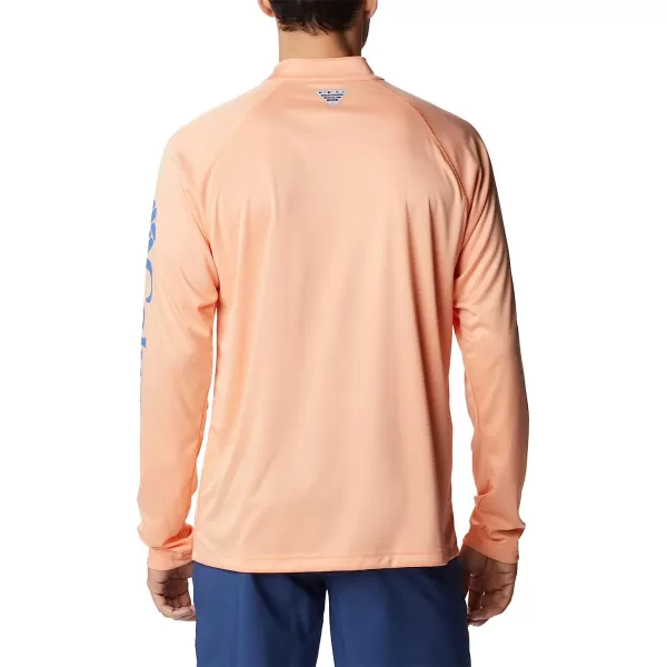 imageColumbia Mens Terminal Tackle Heather 14 ZipBright Nectar HeatherVivid Blue Logo