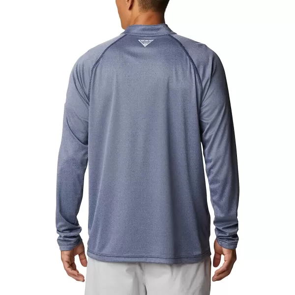 imageColumbia Mens Terminal Tackle Heather 14 ZipCollegiate Navy HeatherWhite Logo
