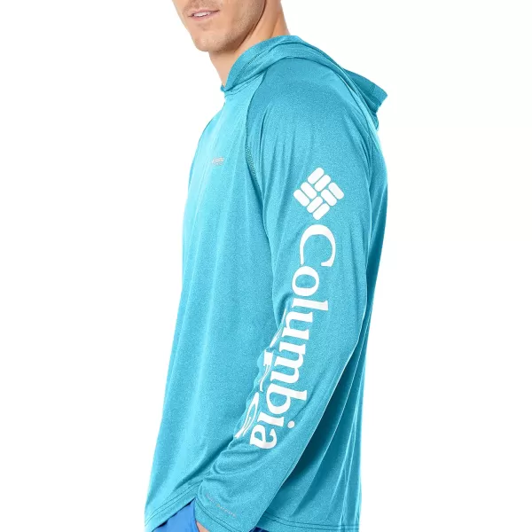 imageColumbia Mens Terminal Tackle Heather HoodieAtoll HeatherWhite Logo