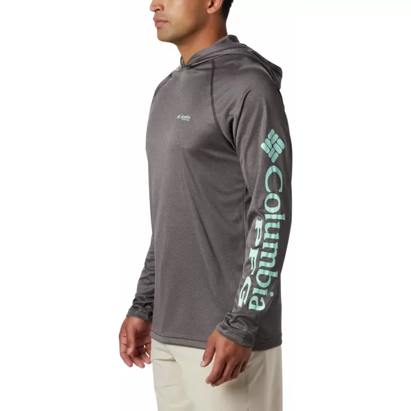 imageColumbia Mens Terminal Tackle Heather HoodieBlack Heather Gulf Stream Logo