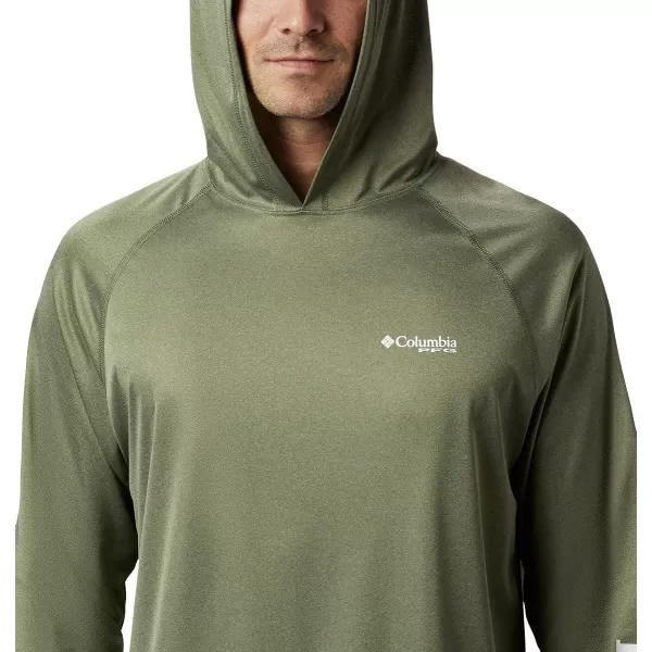 imageColumbia Mens Terminal Tackle Heather HoodieCypress HeatherWhite Logo