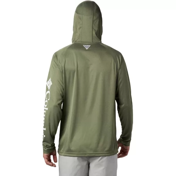 imageColumbia Mens Terminal Tackle Heather HoodieCypress HeatherWhite Logo