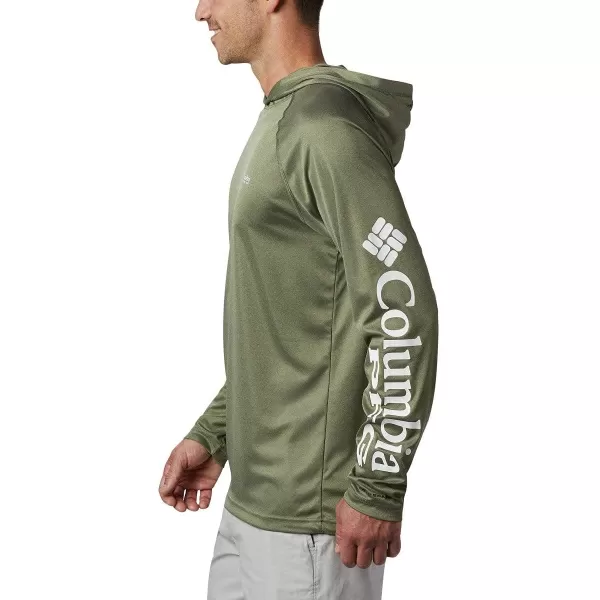 imageColumbia Mens Terminal Tackle Heather HoodieCypress HeatherWhite Logo