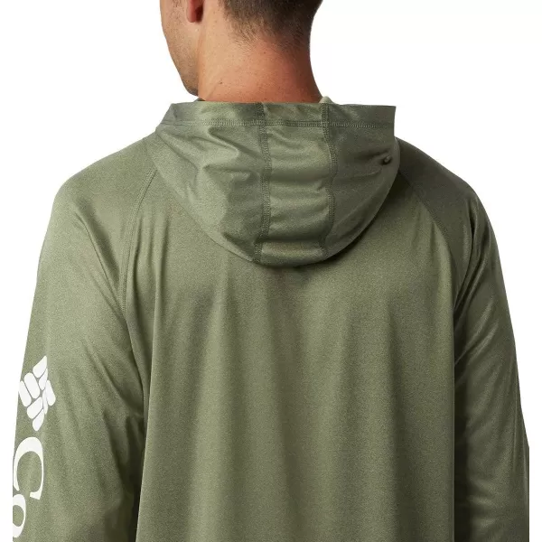 imageColumbia Mens Terminal Tackle Heather HoodieCypress HeatherWhite Logo