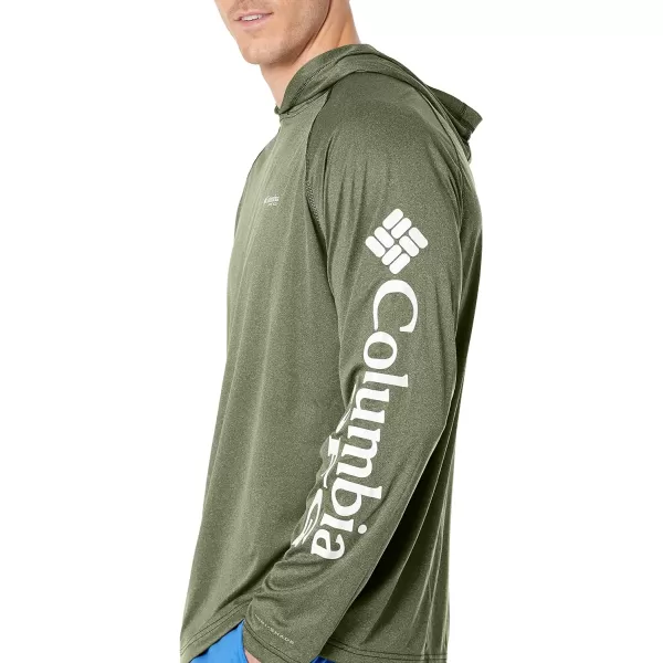 imageColumbia Mens Terminal Tackle Heather HoodieCypress HeatherWhite Logo