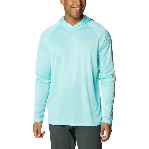 imageColumbia Mens Terminal Tackle Heather HoodieGulf Stream HeatherBright Nectar Logo
