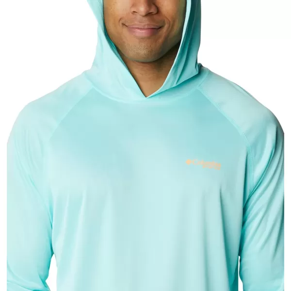 imageColumbia Mens Terminal Tackle Heather HoodieGulf Stream HeatherBright Nectar Logo
