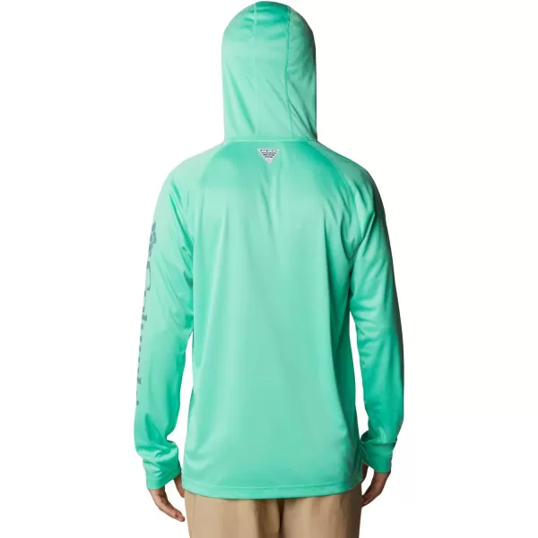 imageColumbia Mens Terminal Tackle Heather HoodieLight Jade HeatherMetal Logo