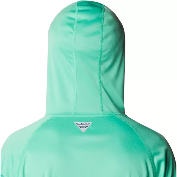 imageColumbia Mens Terminal Tackle Heather HoodieLight Jade HeatherMetal Logo
