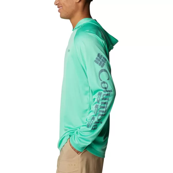imageColumbia Mens Terminal Tackle Heather HoodieLight Jade HeatherMetal Logo