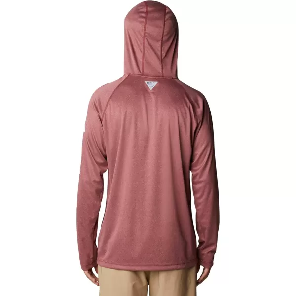 imageColumbia Mens Terminal Tackle Heather HoodieRed Jasper HeatherWhite Logo