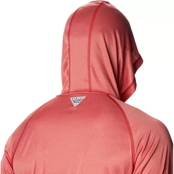 imageColumbia Mens Terminal Tackle Heather HoodieRed Spark HeatherWhite Logo