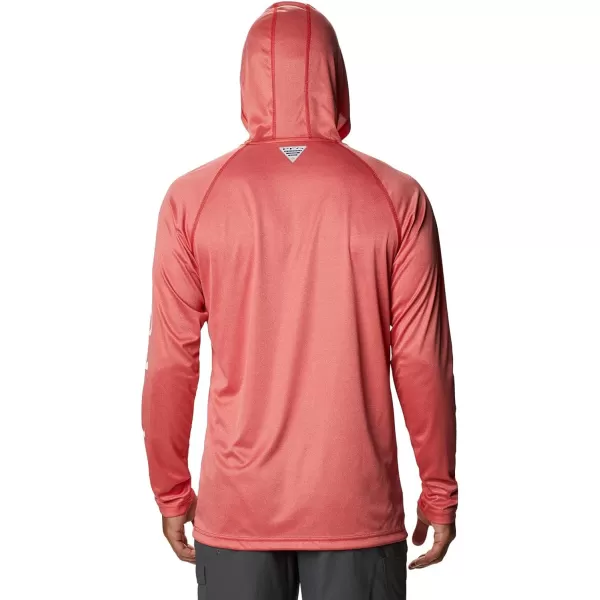 imageColumbia Mens Terminal Tackle Heather HoodieRed Spark HeatherWhite Logo