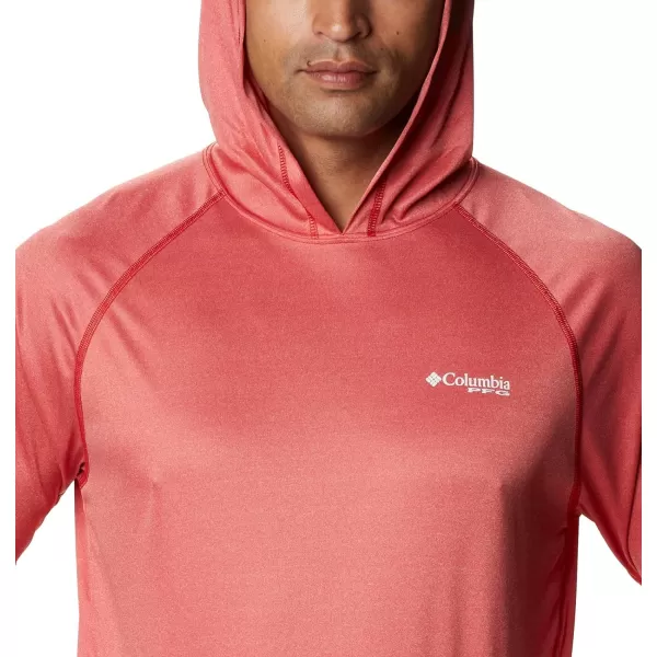 imageColumbia Mens Terminal Tackle Heather HoodieRed Spark HeatherWhite Logo