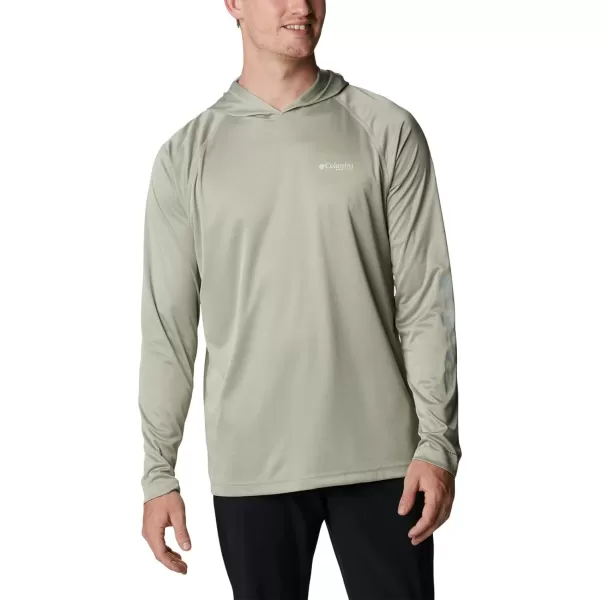 imageColumbia Mens Terminal Tackle Heather HoodieSafari HeatherCool Green Logo