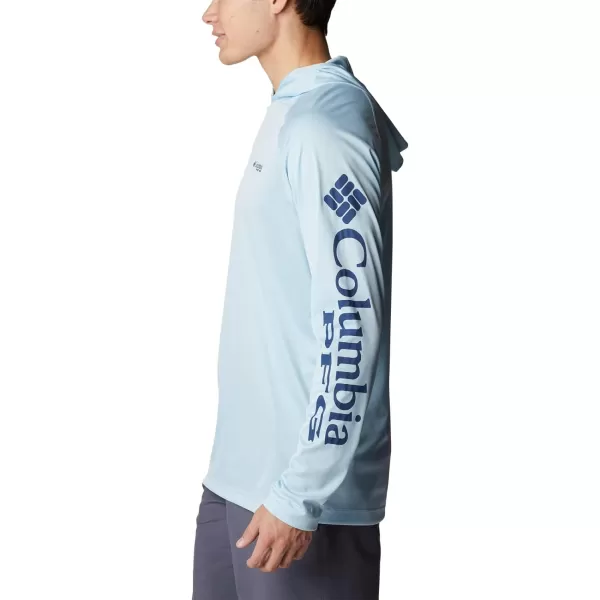 imageColumbia Mens Terminal Tackle Heather HoodieSpring Blue HeatherCarbon Logo