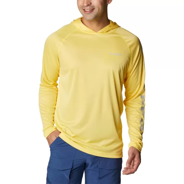 imageColumbia Mens Terminal Tackle Heather HoodieSun Glow HeatherCool Grey Logo