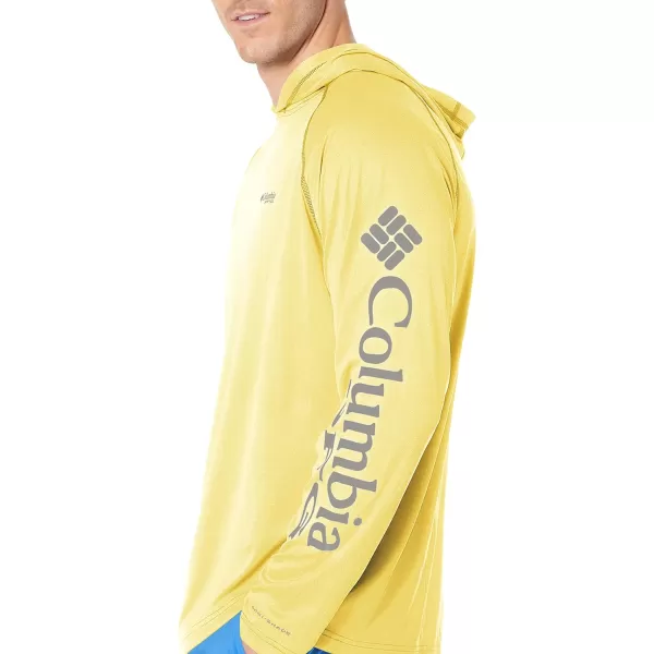 imageColumbia Mens Terminal Tackle Heather HoodieSun Glow HeatherCool Grey Logo