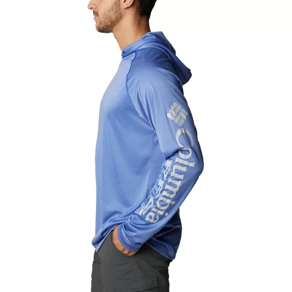 imageColumbia Mens Terminal Tackle Heather HoodieTanzanite HeatherCool Grey Logo