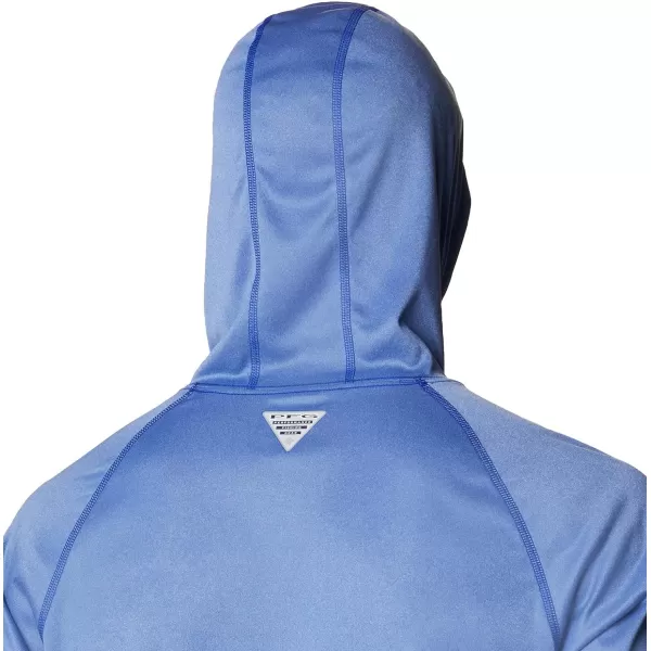 imageColumbia Mens Terminal Tackle Heather HoodieTanzanite HeatherCool Grey Logo