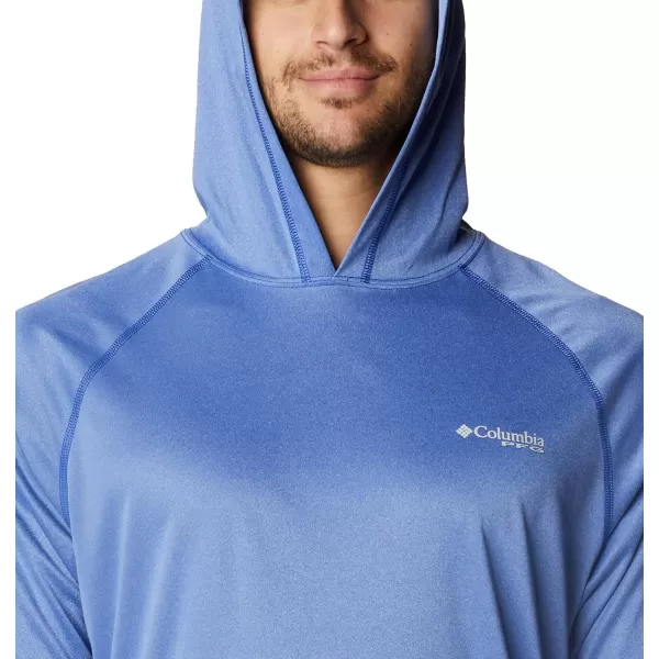 imageColumbia Mens Terminal Tackle Heather HoodieTanzanite HeatherCool Grey Logo