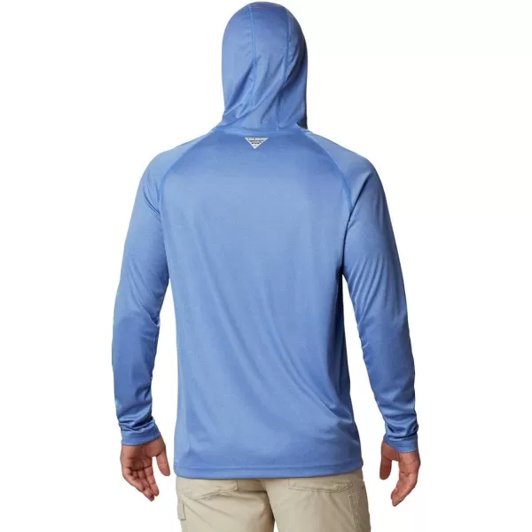 imageColumbia Mens Terminal Tackle Heather HoodieVivid Blue HeatherWinter Green Logo