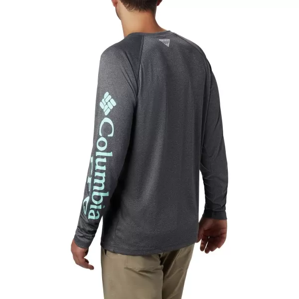 imageColumbia Mens Terminal Tackle Heather Long Sleeve ShirtBlack HeatherGulf Stream Logo