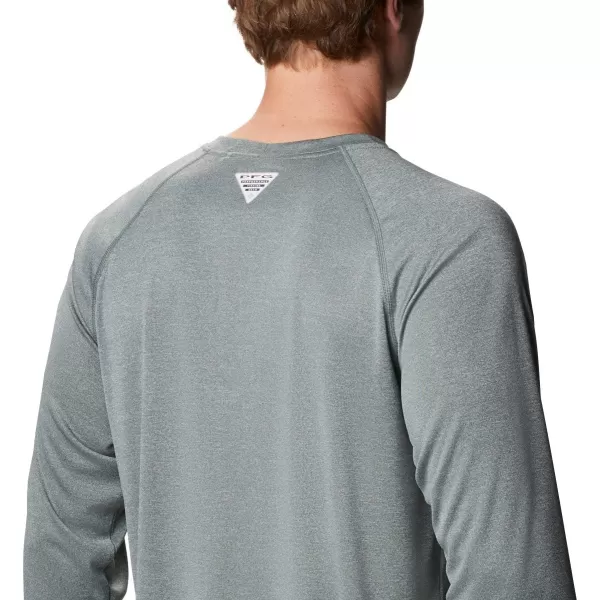 imageColumbia Mens Terminal Tackle Heather Long Sleeve ShirtPond HeatherKoi Logo