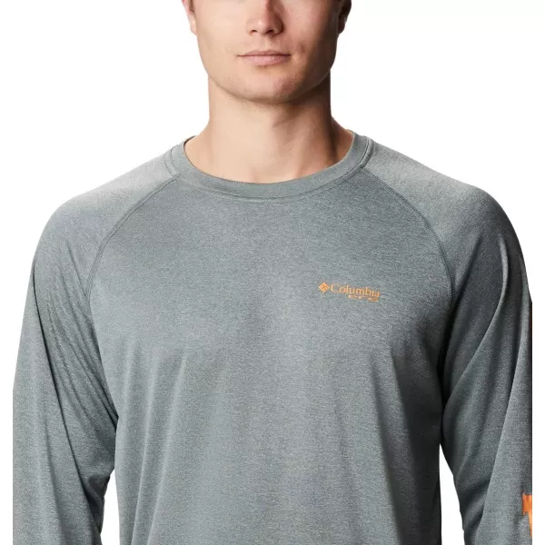 imageColumbia Mens Terminal Tackle Heather Long Sleeve ShirtPond HeatherKoi Logo