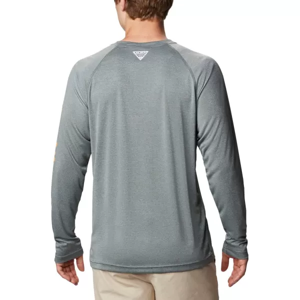 imageColumbia Mens Terminal Tackle Heather Long Sleeve ShirtPond HeatherKoi Logo