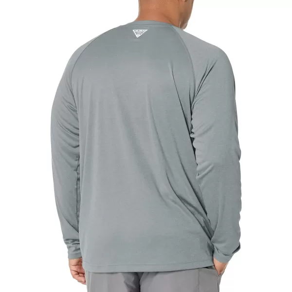imageColumbia Mens Terminal Tackle Heather Long Sleeve ShirtPond HeatherKoi Logo