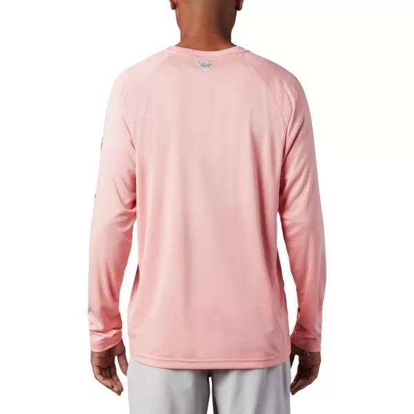 imageColumbia Mens Terminal Tackle Heather Long Sleeve ShirtSorbet HeatherBlack Logo
