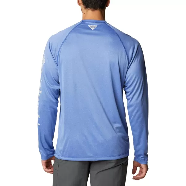 imageColumbia Mens Terminal Tackle Heather Long Sleeve ShirtTanzanite HeatherCool Grey Logo