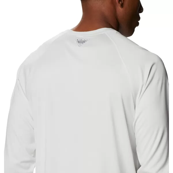 imageColumbia Mens Terminal Tackle Heather Long Sleeve ShirtWhite HeatherCool Grey Logo