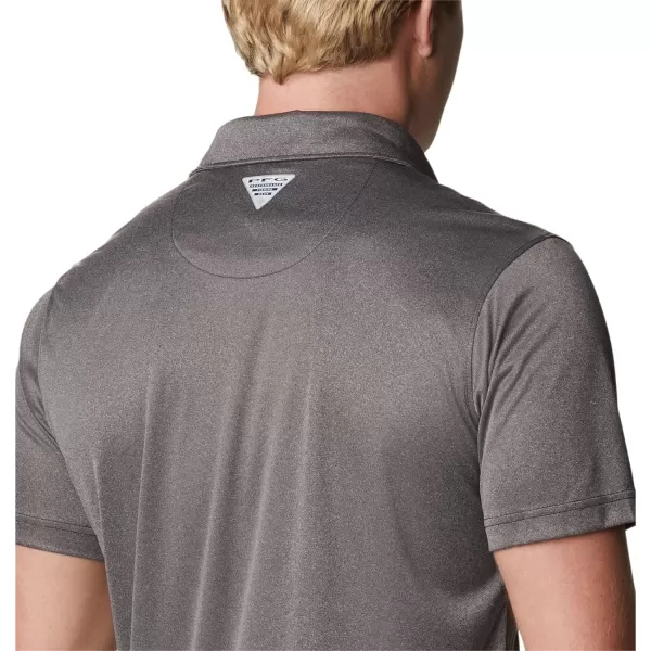 imageColumbia Mens Terminal Tackle Heather PoloBlack HeatherGulf Stream Logo