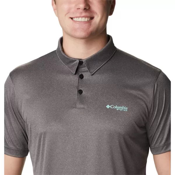 imageColumbia Mens Terminal Tackle Heather PoloBlack HeatherGulf Stream Logo