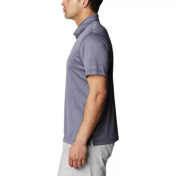 imageColumbia Mens Terminal Tackle Heather PoloCollegiate Navy HeatherWhite Logo