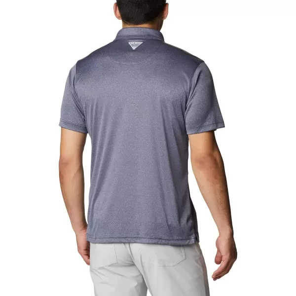 imageColumbia Mens Terminal Tackle Heather PoloCollegiate Navy HeatherWhite Logo