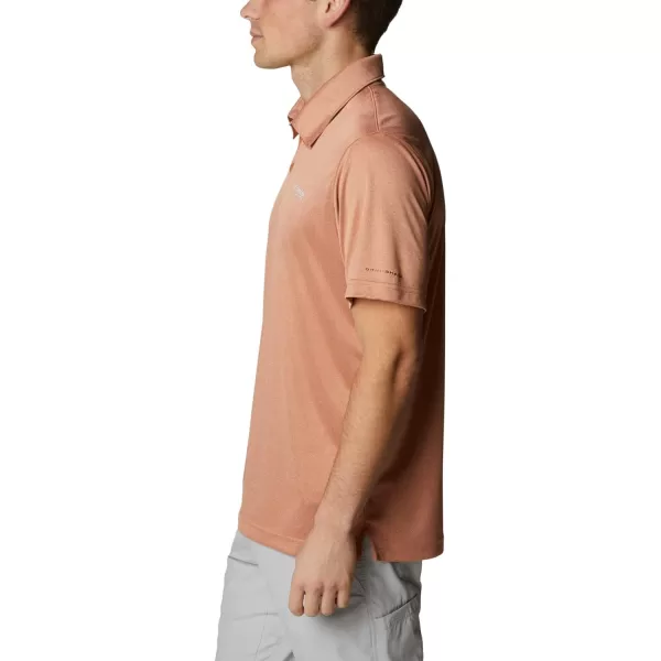 imageColumbia Mens Terminal Tackle Heather PoloIsland Orange HeatherWhite Logo