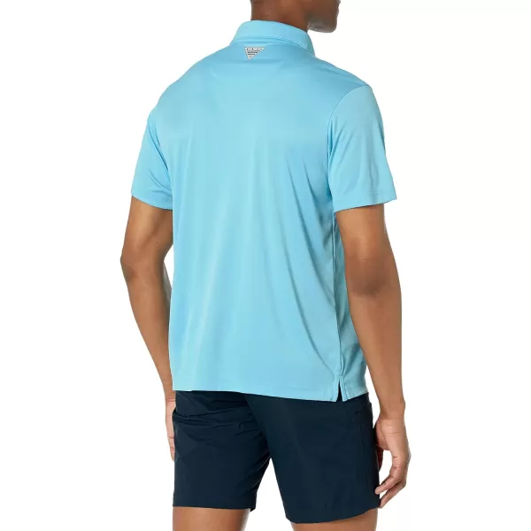 imageColumbia Mens Terminal Tackle Heather PoloRiptide HeatherCity Grey Logo