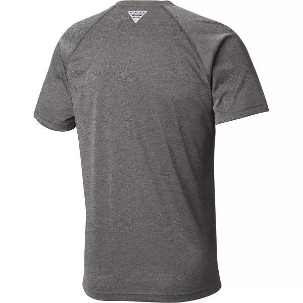 imageColumbia Mens Terminal Tackle Heather Ss ShirtCharcoal Heather Cool Grey Logo