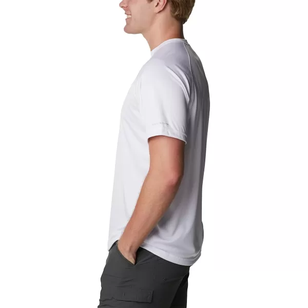 imageColumbia Mens Terminal Tackle Heather Ss ShirtWhite HeatherCool Grey Logo