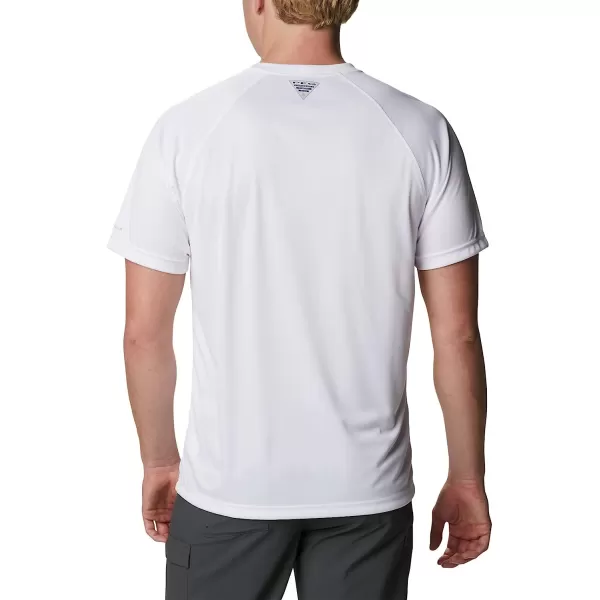 imageColumbia Mens Terminal Tackle Heather Ss ShirtWhite HeatherCool Grey Logo