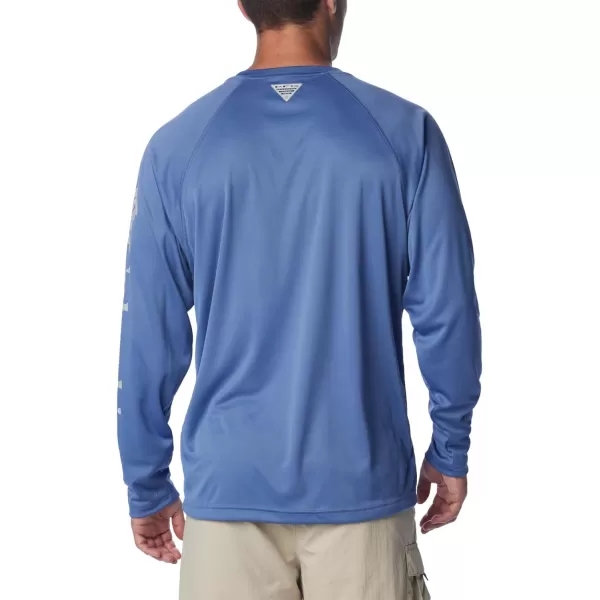 imageColumbia Mens Terminal Tackle Long Sleeve Shirt Key WestBluebellCool Grey Logo