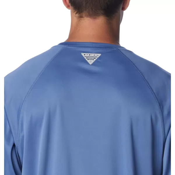 imageColumbia Mens Terminal Tackle Long Sleeve Shirt Key WestBluebellCool Grey Logo